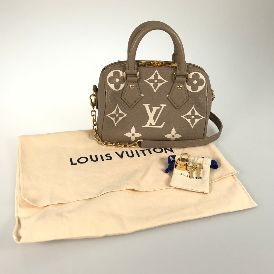 LOUIS VUITTON Monogram Empreinte Bicolor Speedy Bandouliere 20 M46575 Hand bag