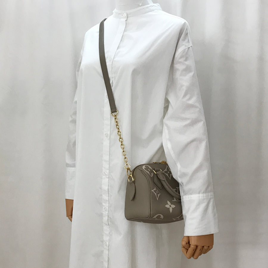 LOUIS VUITTON Monogram Empreinte Bicolor Speedy Bandouliere 20 M46575 Hand bag