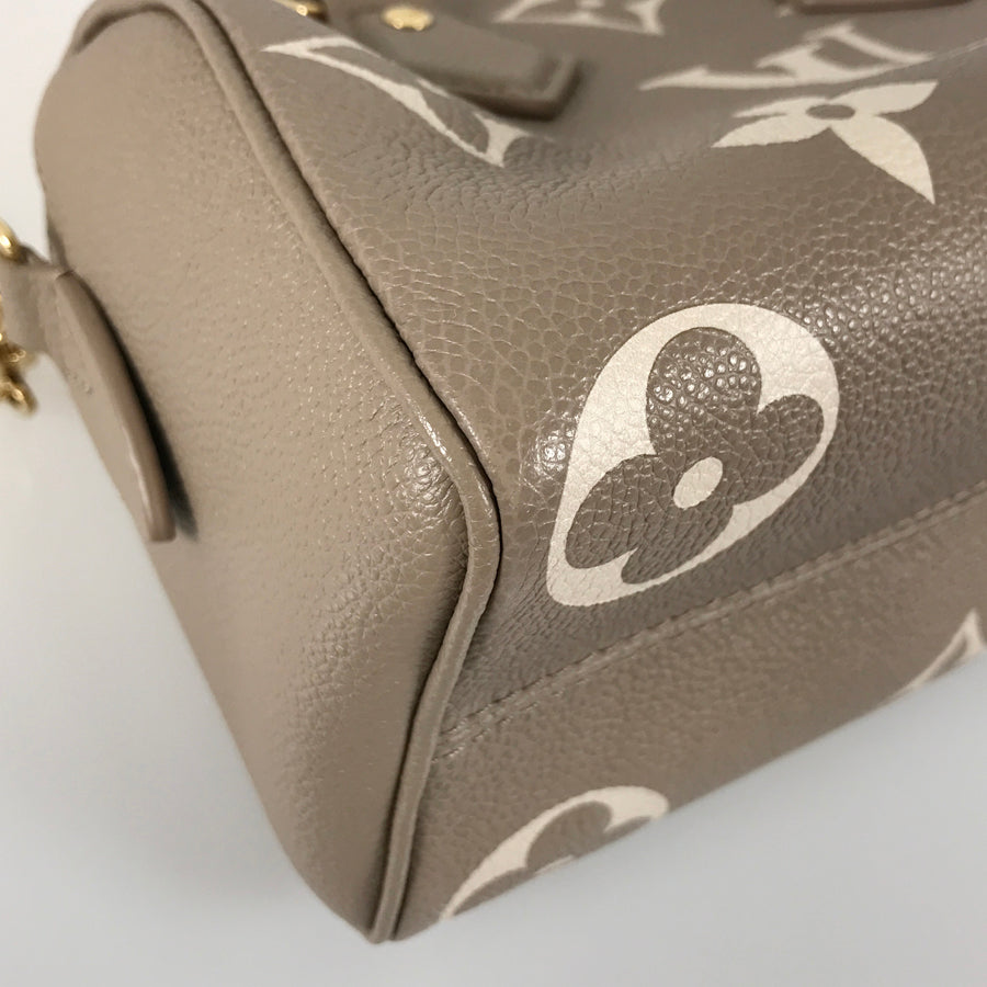 LOUIS VUITTON Monogram Empreinte Bicolor Speedy Bandouliere 20 M46575 Hand bag