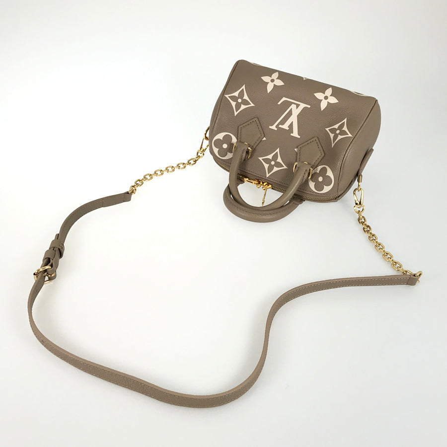 LOUIS VUITTON Monogram Empreinte Bicolor Speedy Bandouliere 20 M46575 Hand bag