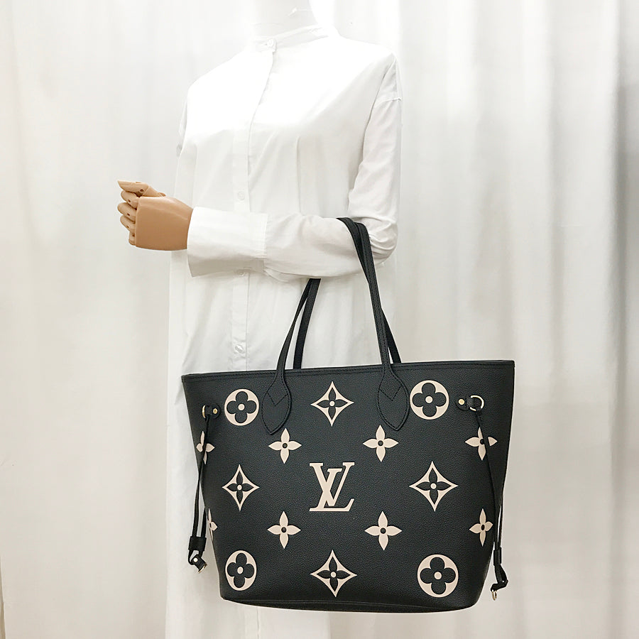 LOUIS VUITTON Monogram Empreinte Neverfull MM M58907 Tote bag