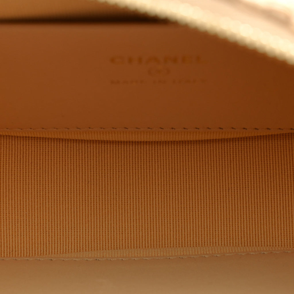 Raffia Other Shape With Chain Beige
