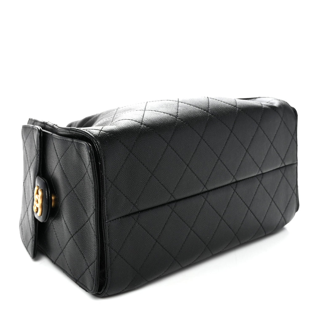 Caviar Quilted Small Chanel 25 Handbag Black
