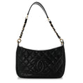 Caviar Quilted Timeless CC Shoulder Bag Black