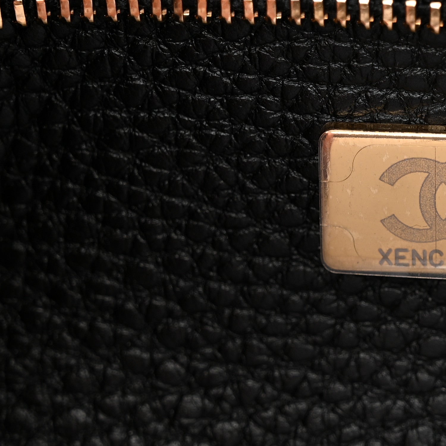 Grained Calfskin Urban Essentials Small Shopping Bag Black