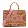 Canvas Baroque Print Medusa Large Tote Pink