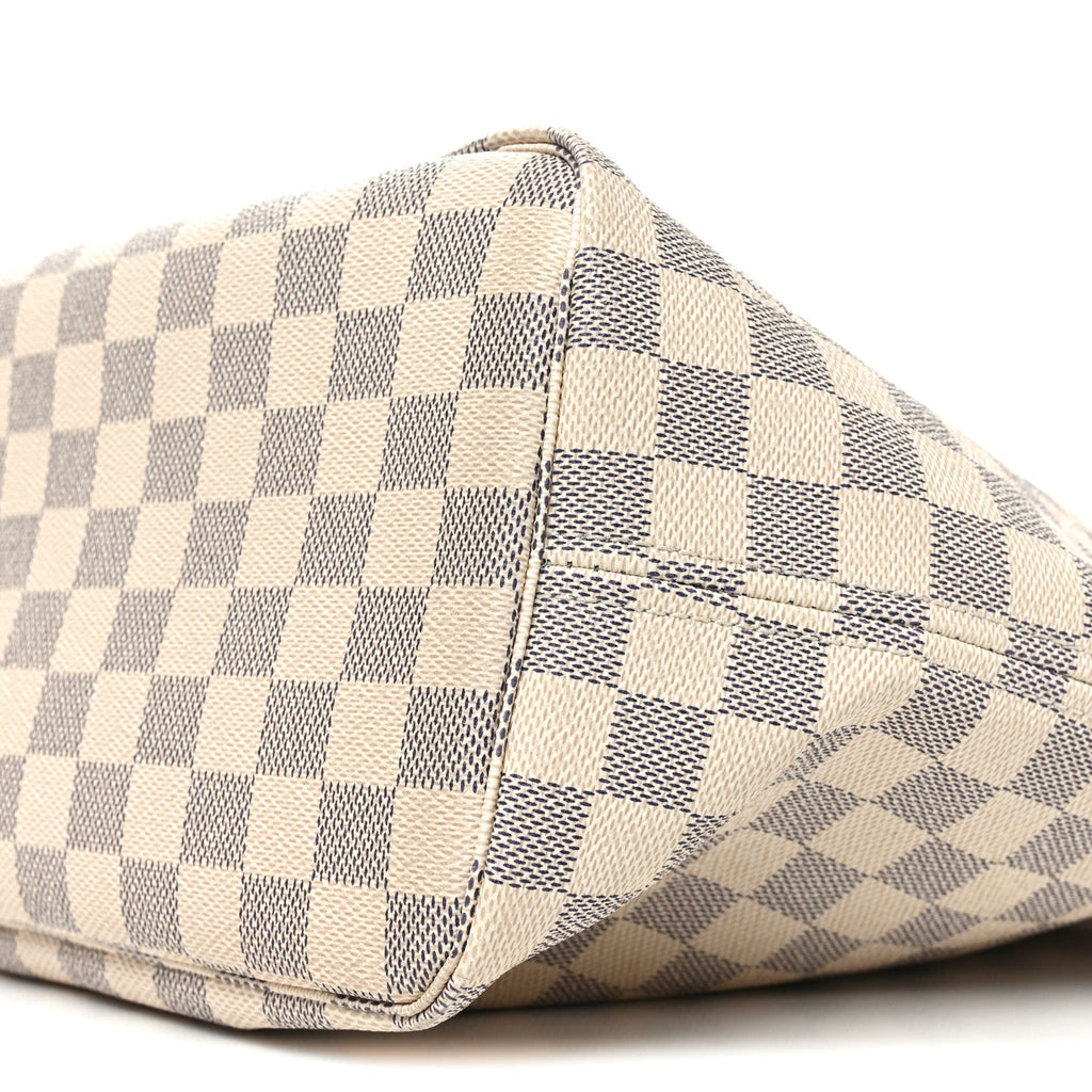 Damier Azur Neo Neverfull MM Rose Ballerine