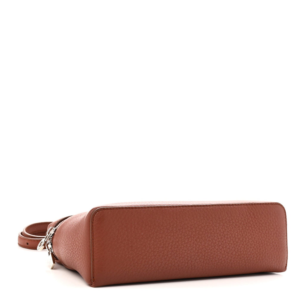Grained Calfskin L19 Extra Pocket Pouch Kummel