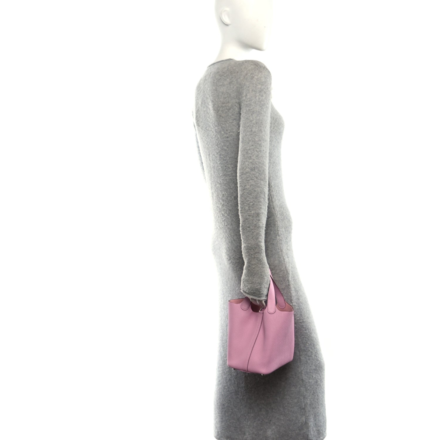 Taurillon Clemence Picotin Lock 18 PM Mauve Sylvestre