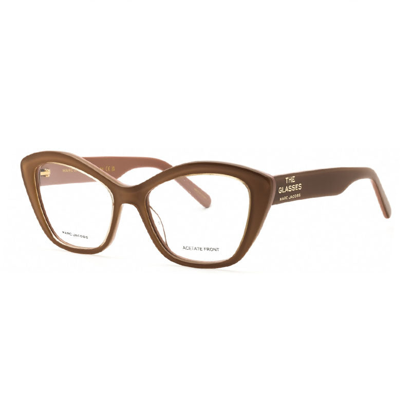Marc Jacobs Eyeglasses Cat Eye Full Rim, Nude Beige Frame and Clear Demo Lenses Lens MARC8020DLN00