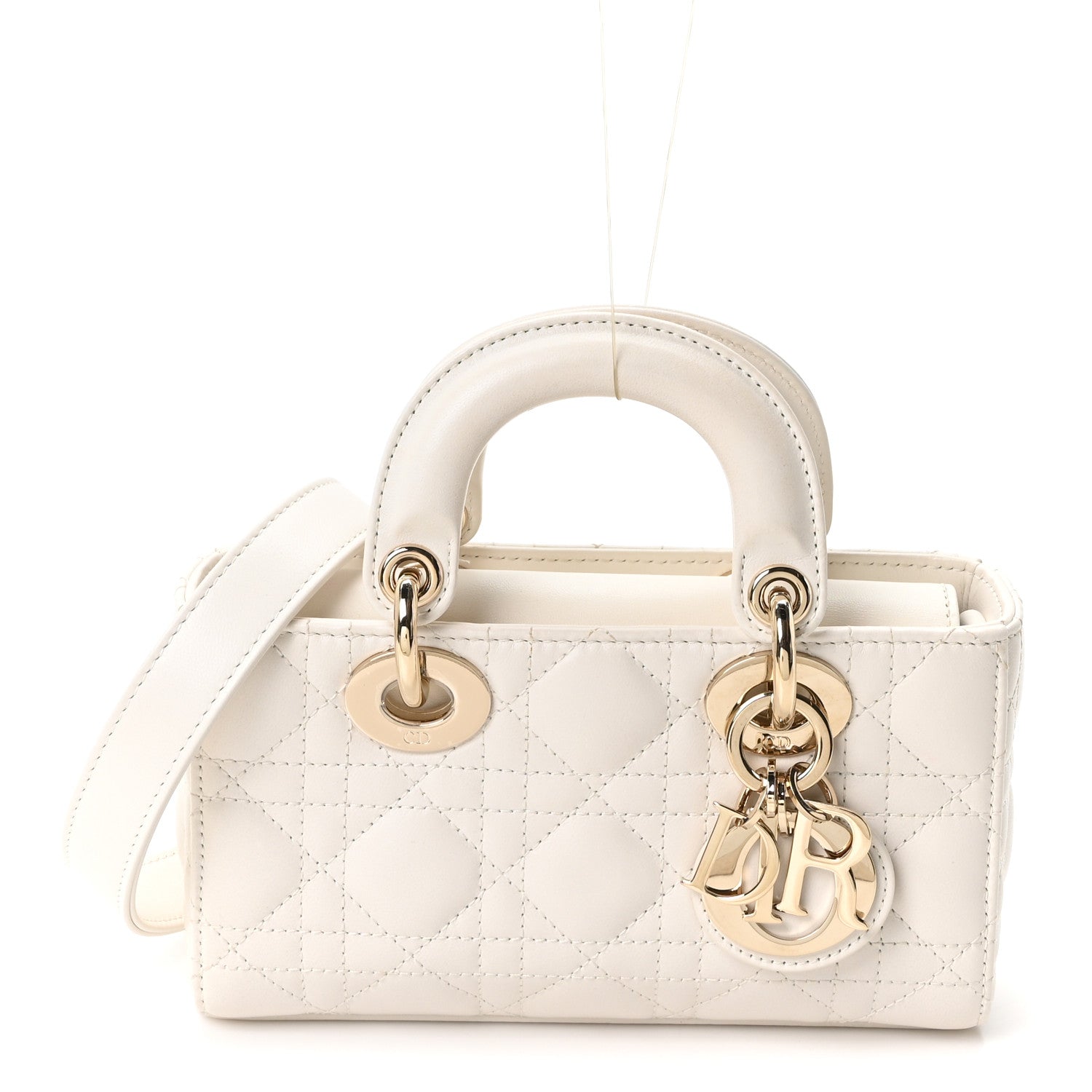 Lambskin Cannage Dioramour Micro Lady D-Joy Latte