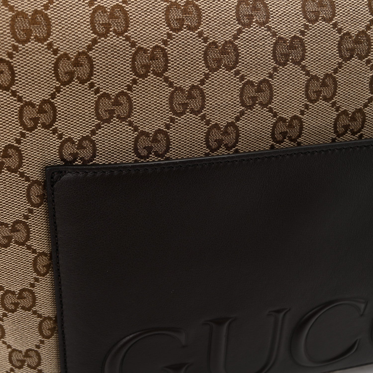 GG Monogram Large Crossbody Bag Dark Brown
