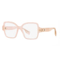 Burberry Eyeglasses Square Full Rim, Pink Frame and Clear Demo Lenses Lens BE2374F4060