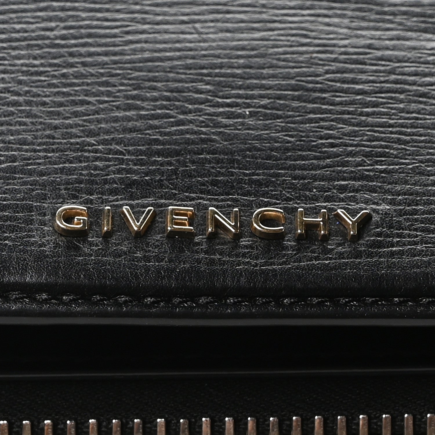 Textured Calfskin Medium Pandora Box Crossbody Bag Black