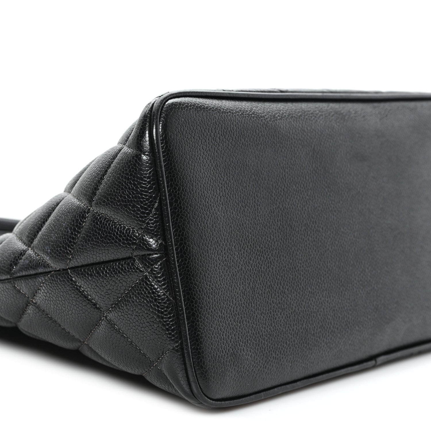 Caviar Quilted Medallion Tote Black