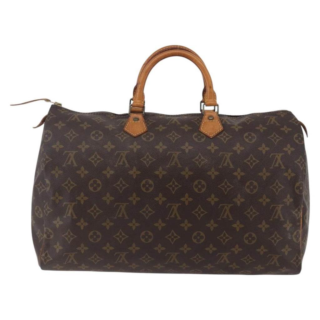 Louis Vuitton Speedy Bandouliere Bag Monogram Canvas Brown Canvas Handbag (Authentic  )
