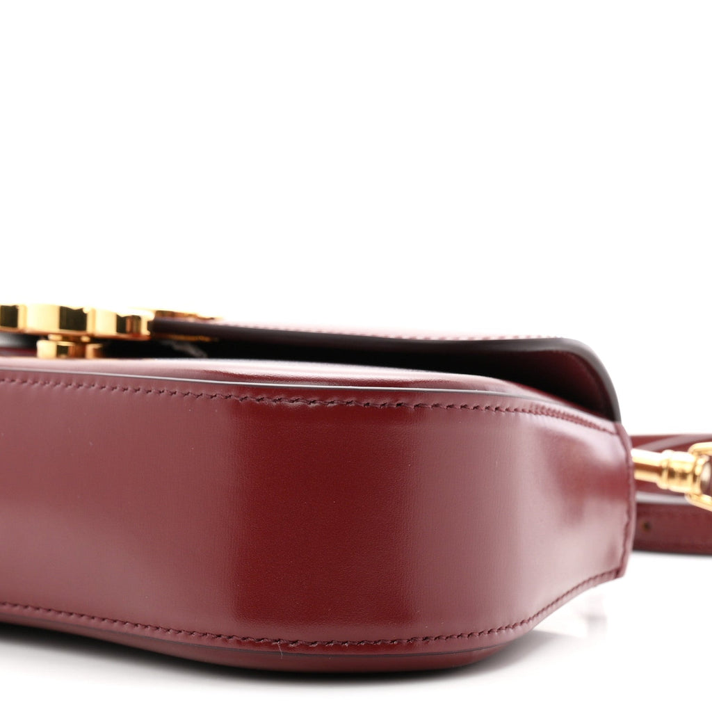 Shiny Calfskin Teen Lola Bag Light Burgundy