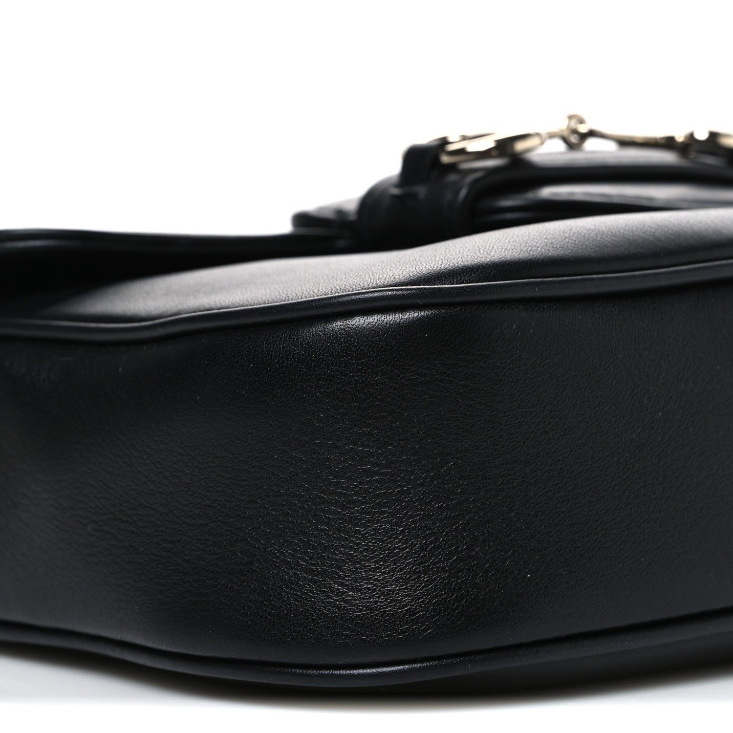 Arabella Calfskin Horsebit 1955 Small Shoulder Bag  Black