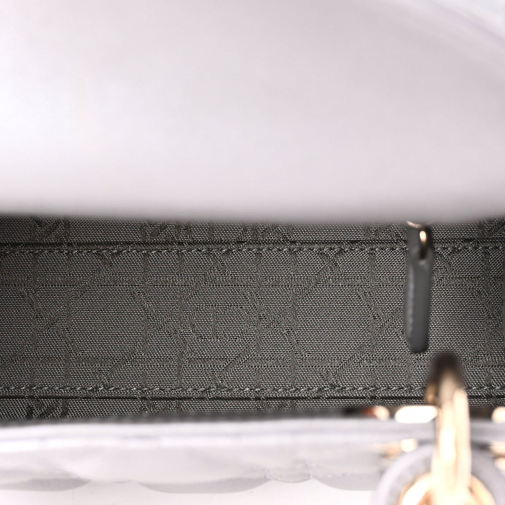 Lambskin Cannage Mini Lady Dior Grey