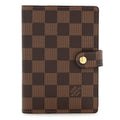 Damier Ebene Small Ring Agenda Cover