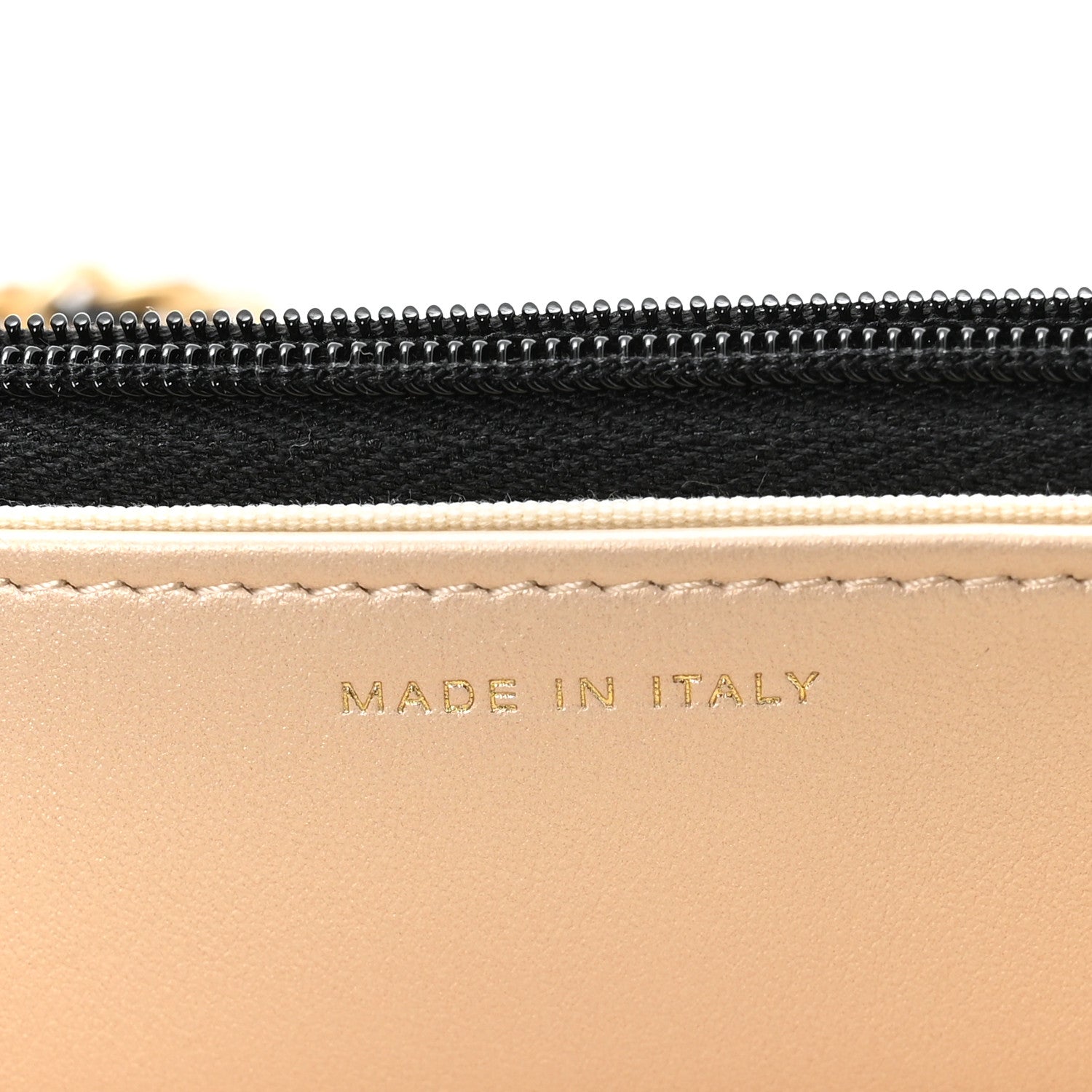 Shiny Crumpled Calfskin Quilted Precious Tie Wallet On Chain WOC Black
