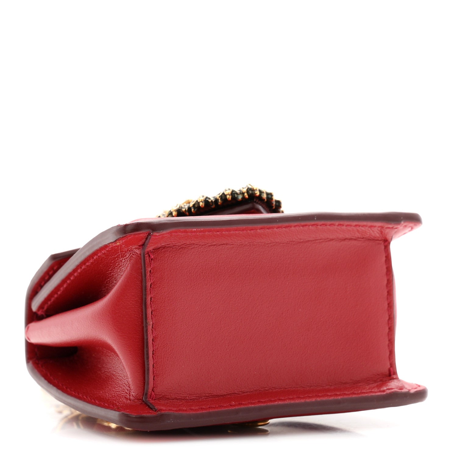 Nappa Micro Devotion Envelope Top Handle Bag Red