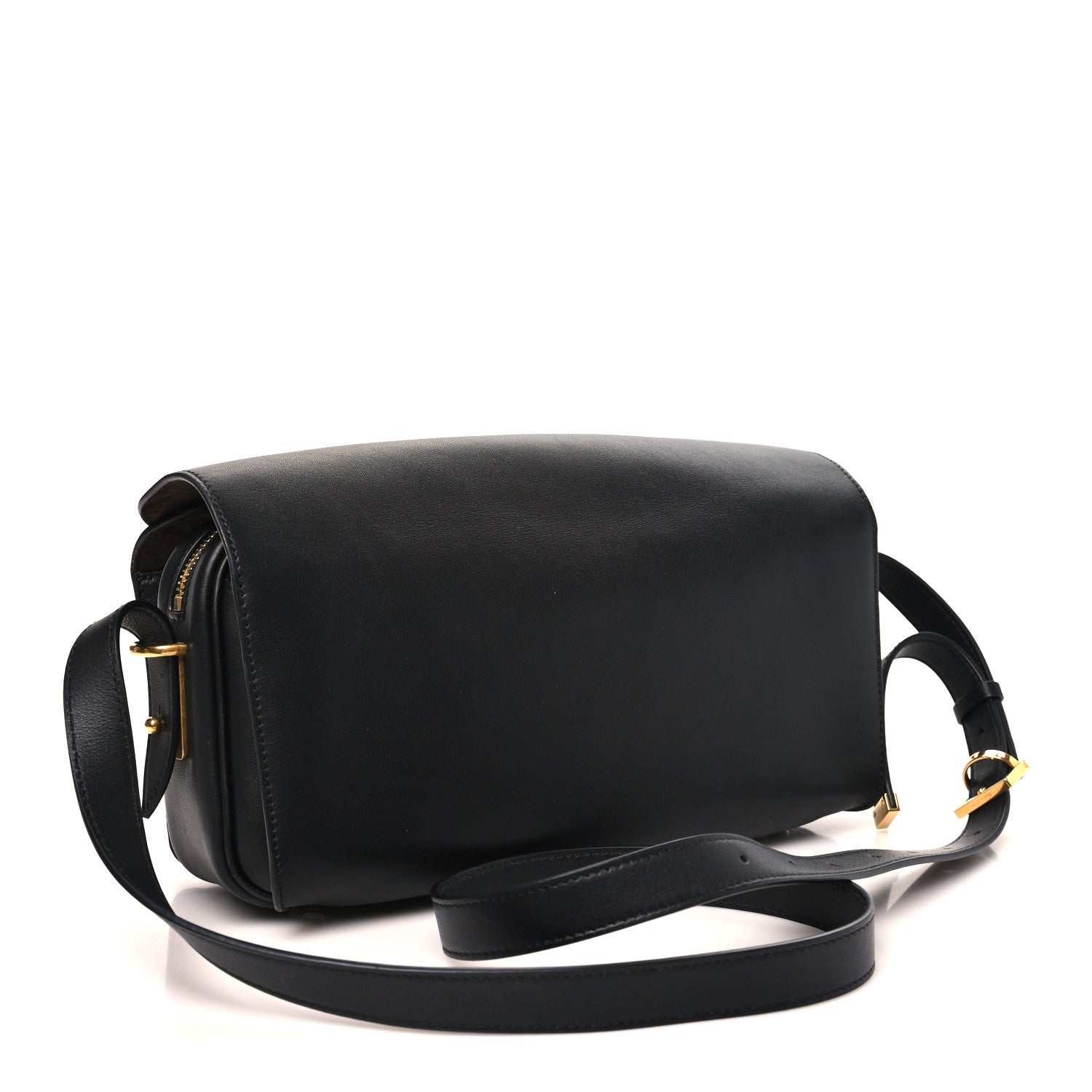Smooth Calfskin Medium Le 7 Shoulder Bag Black