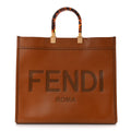 Vitello King Plexiglass Large Fendi Sunshine Shopper Tote Cuoio