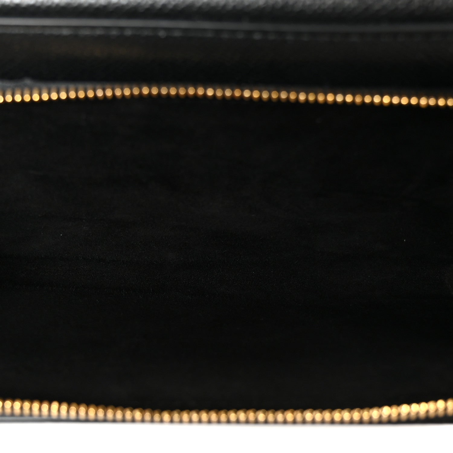Grained Calfskin Caro Double Pouch Black
