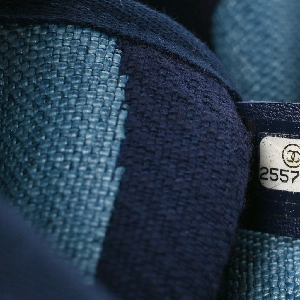 Canvas Large Shopping Tote Dark Blue