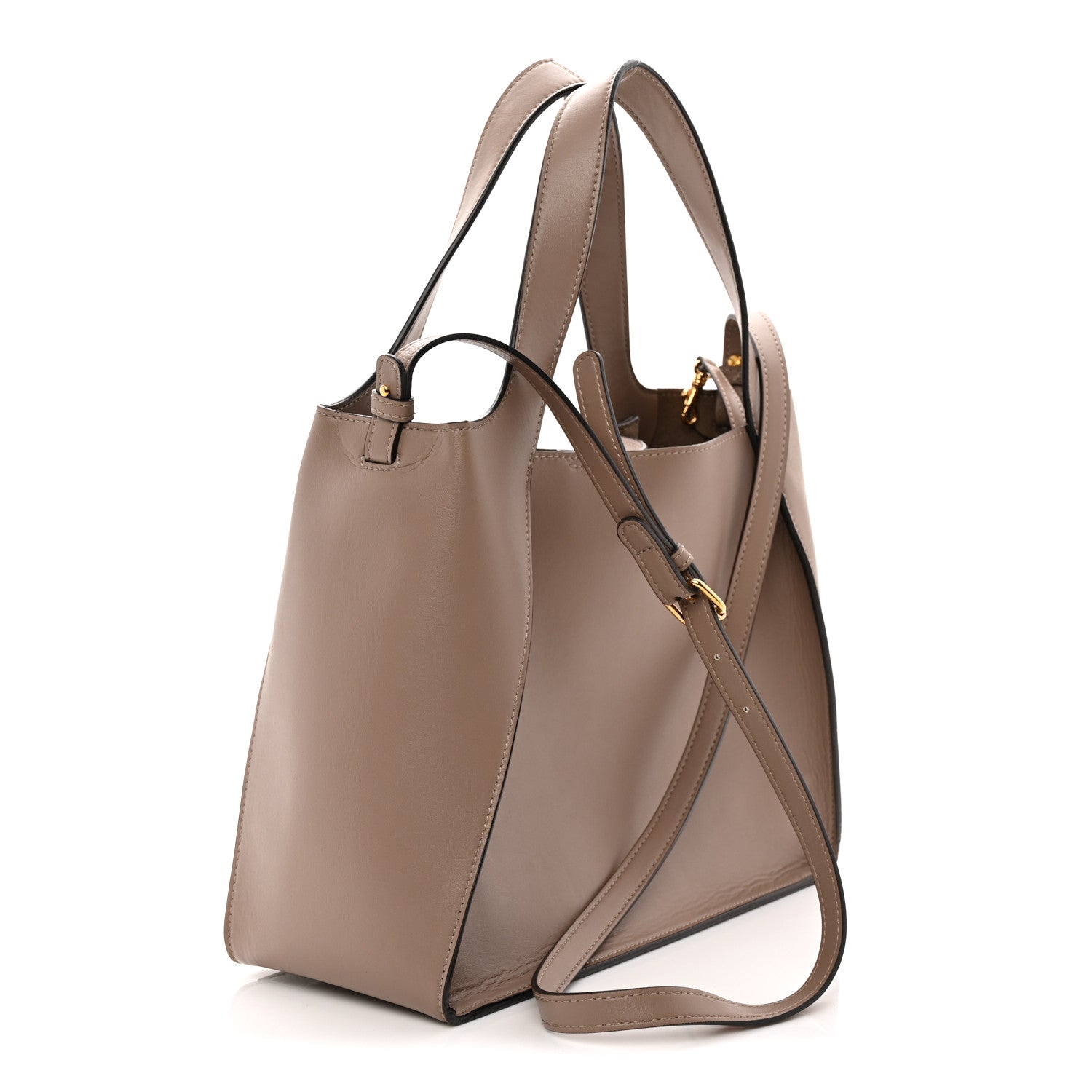 Eco Alter Nappa East West Perforated Tote Moss