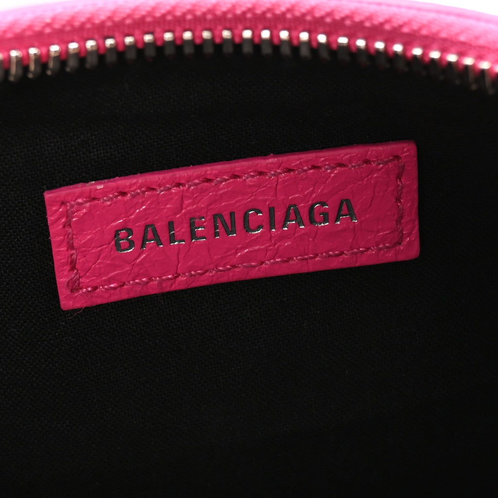 Agneau Arena Le Cagole Shoulder Bag XS Hot Pink