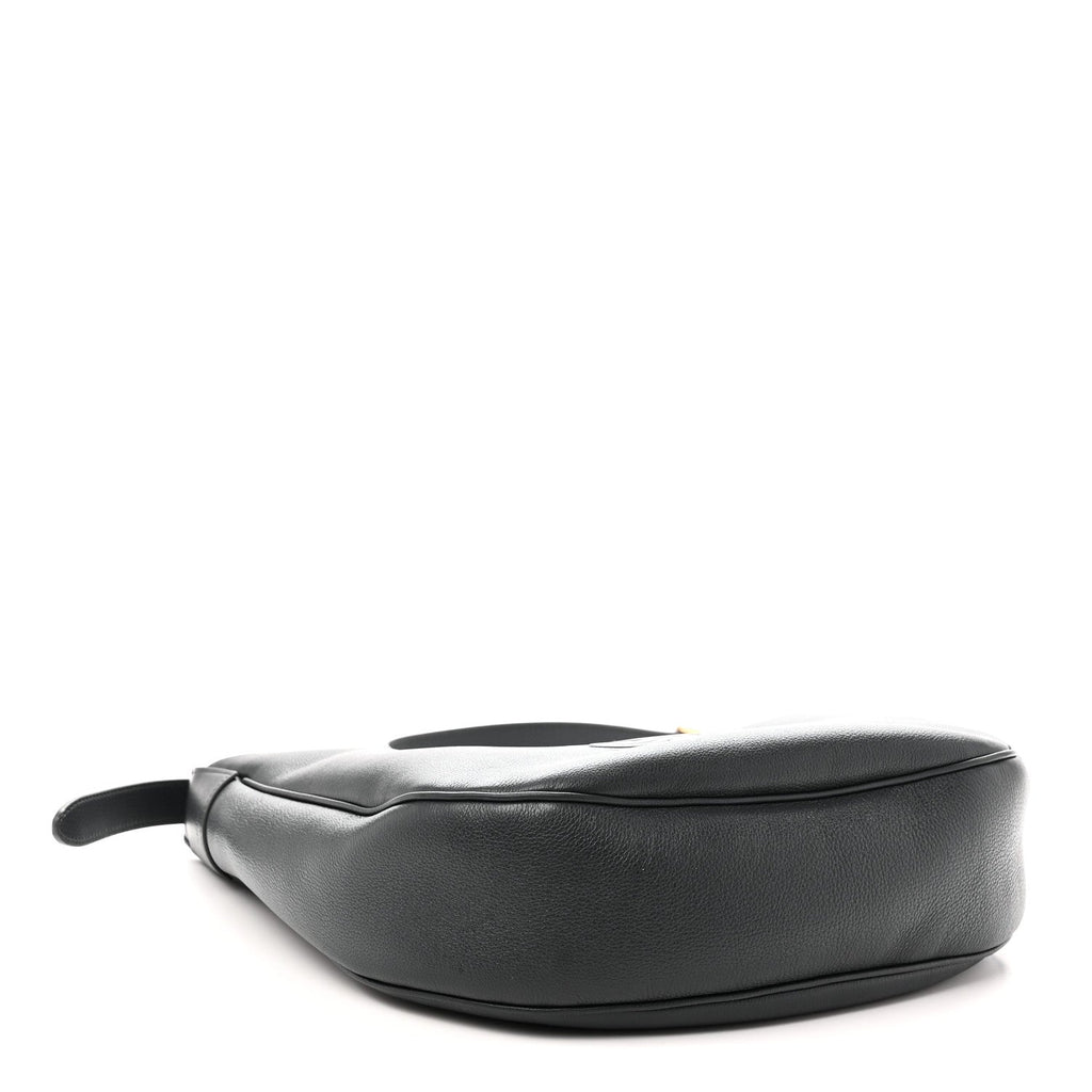 Calfskin Triomphe Heloise Shoulder Bag Slate Grey