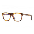 Tom Ford Eyeglasses Square Full Rim, Shiny Black Frame and Clear Blue Light Block Lens FT5939-B001