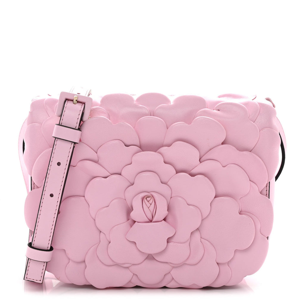 Nappa Atelier 03 Rose Edition Small Flap Crossbody Bag Pink Borealis