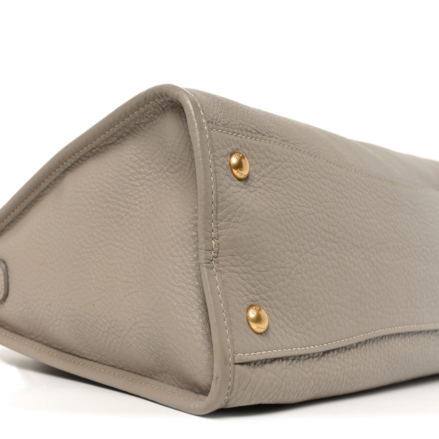Vitello Daino Shopping Satchel Pomice
