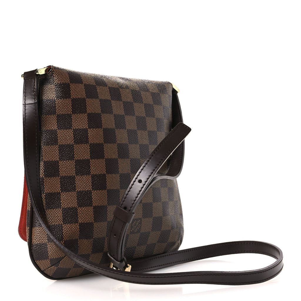 Damier Ebene Musette Salsa Long Strap