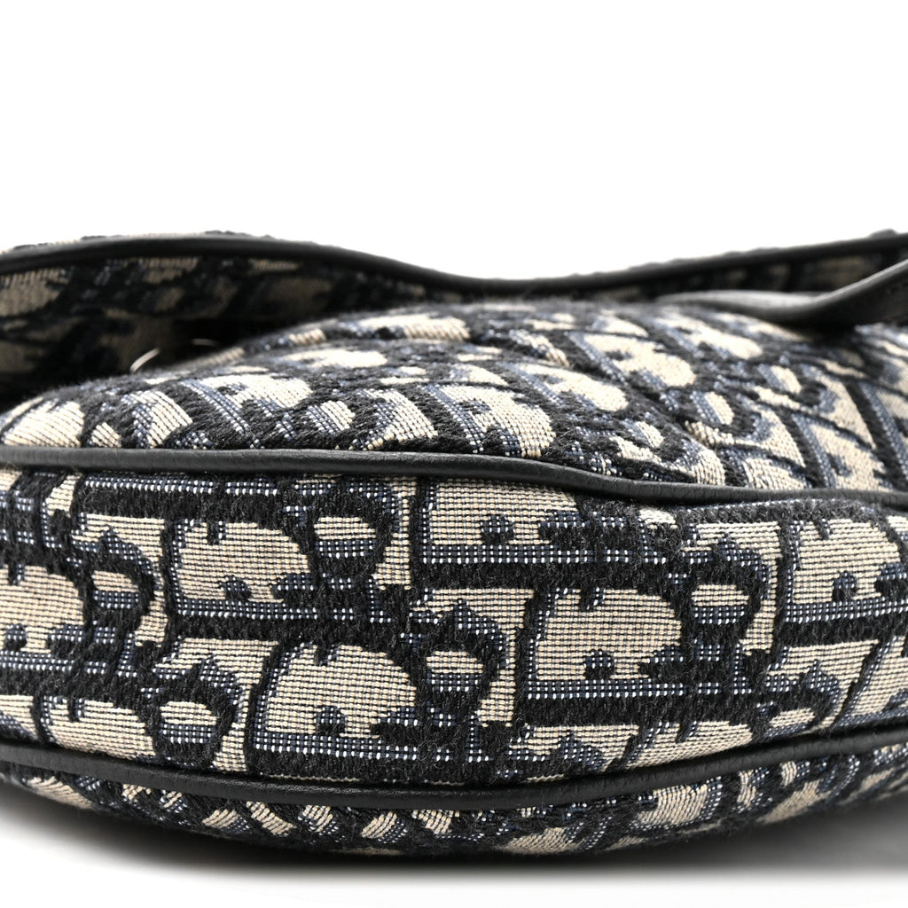 Oblique Mens Saddle Bag Blue