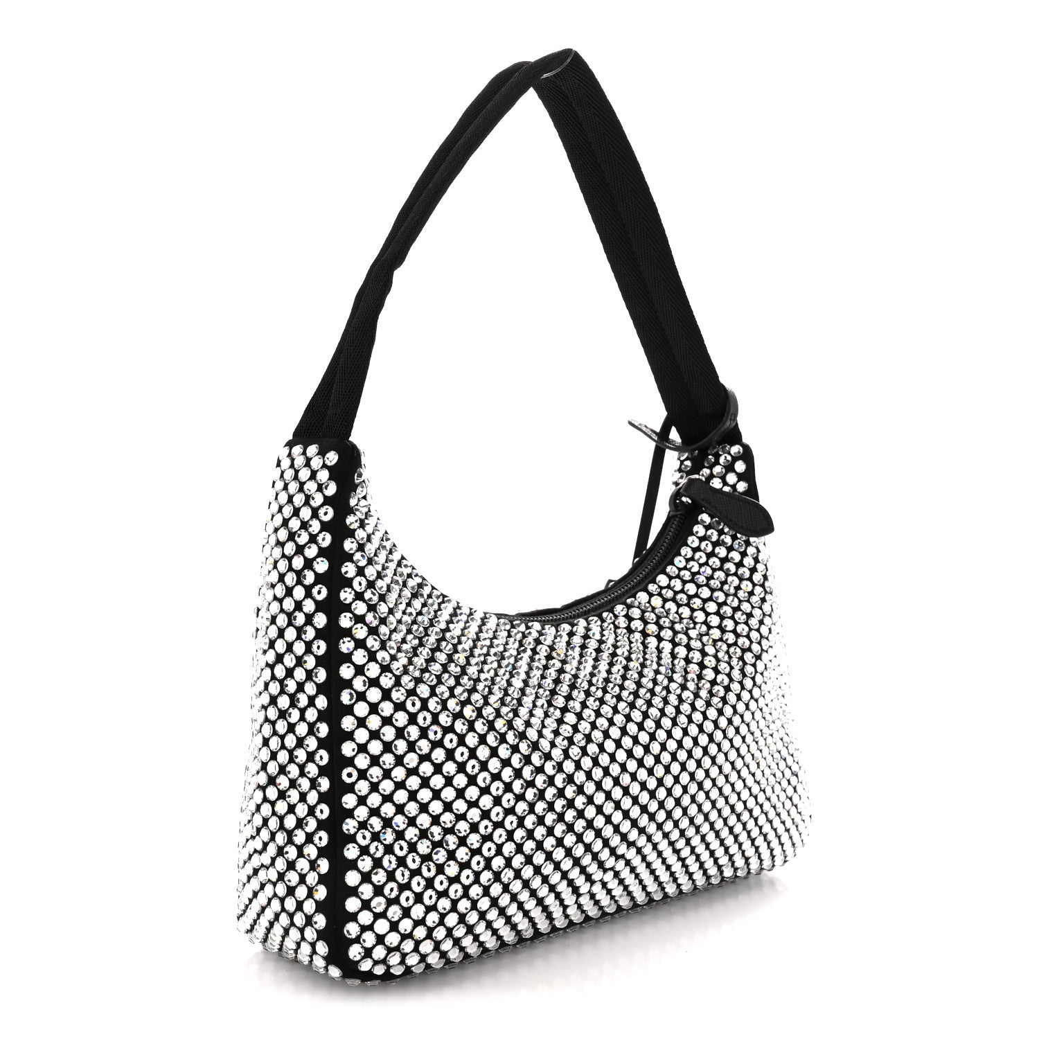 Satin Crystal Mini Re-Edition 2000 Bag Cristal