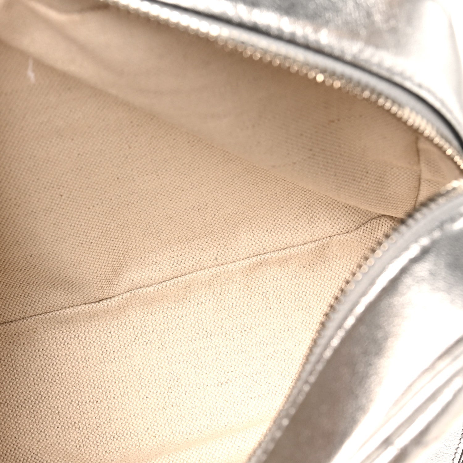 Metallic Sakai Be Green Calfskin Diagonal Stitched Small Blondie Shoulder Bag Silver