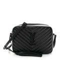 Calfskin Matelasse Monogram Monochrome Lou Camera Bag Black