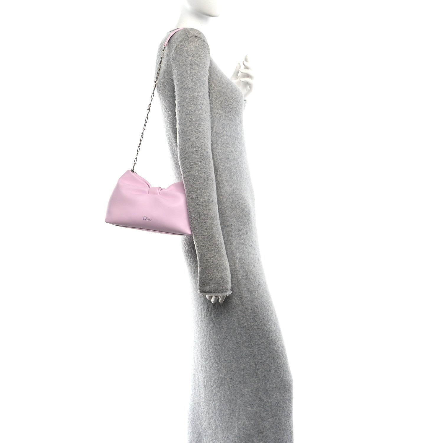 Lambskin Small Bow Bag Rose Songe