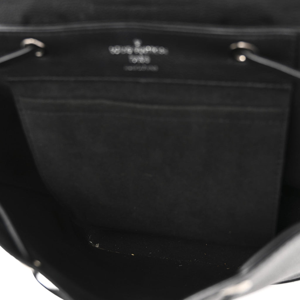 Calfskin Lockme Backpack Black