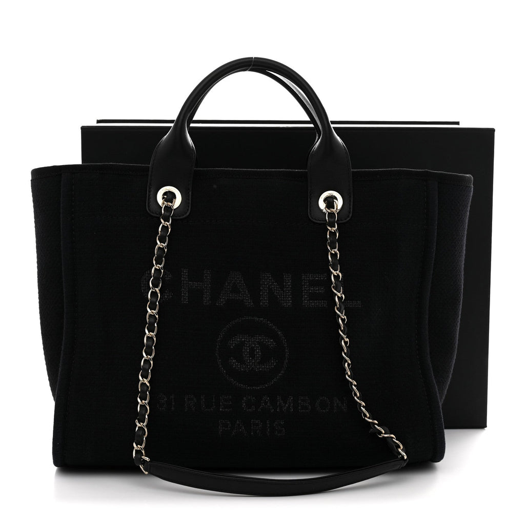 Mixed Fibers Small Deauville Tote Black
