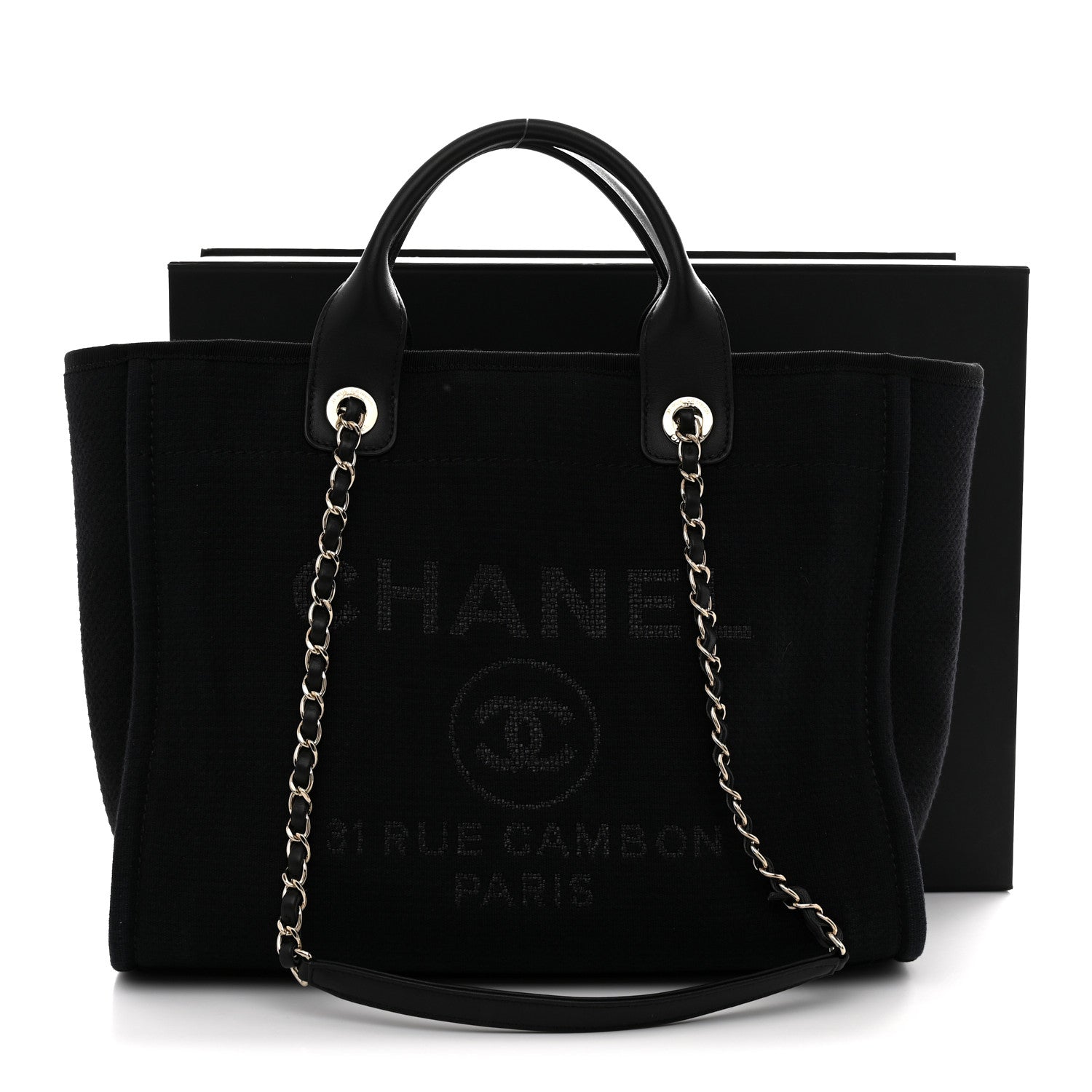 Mixed Fibers Small Deauville Tote Black
