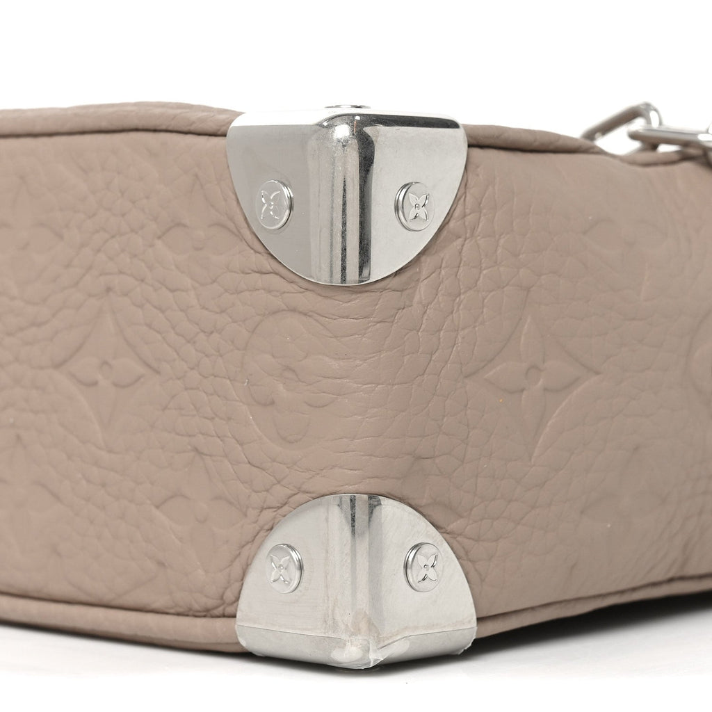 Taurillon Monogram Mini Soft Trunk Riverstone