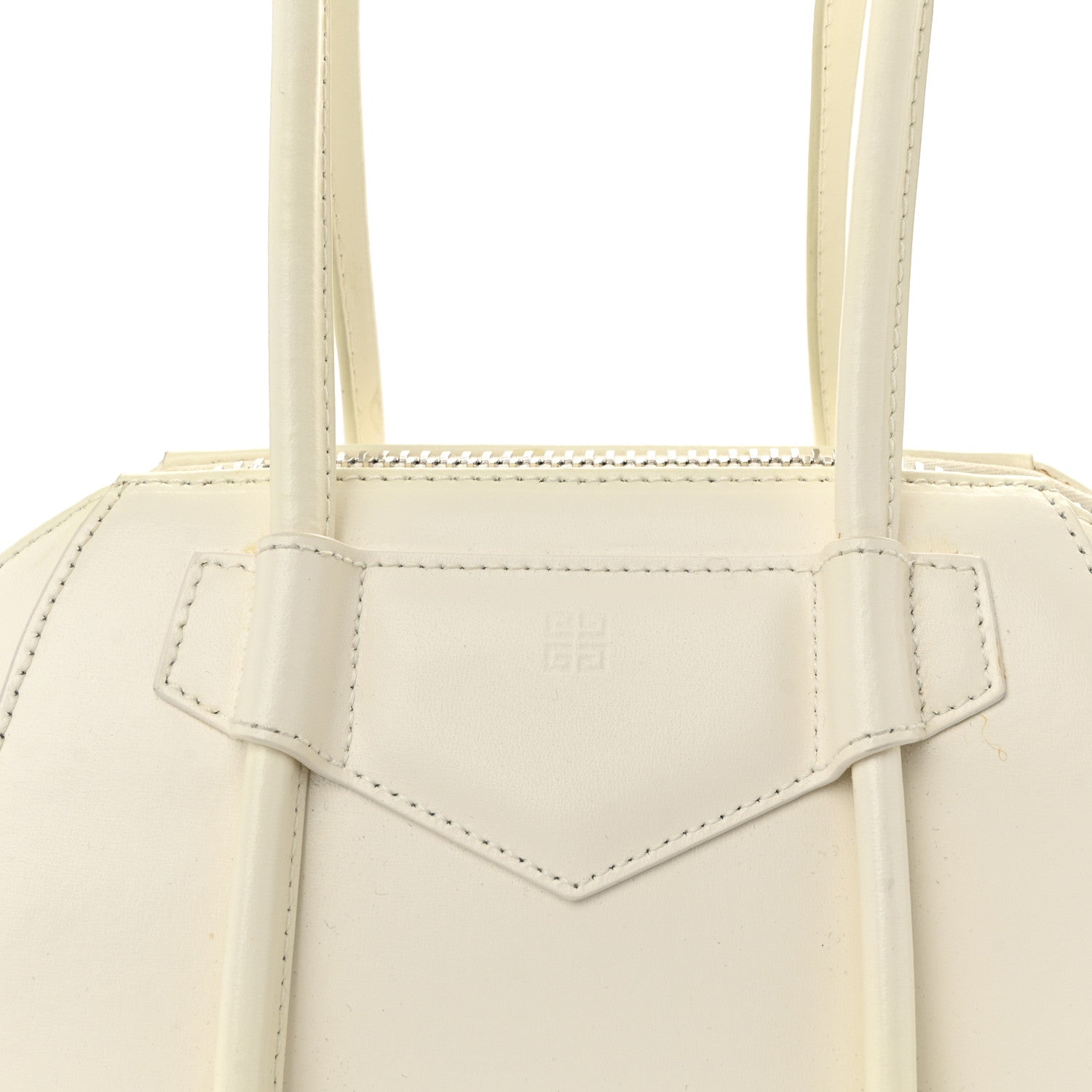 Box Calfskin Mini Lock Antigona Shoulder Bag Ivory