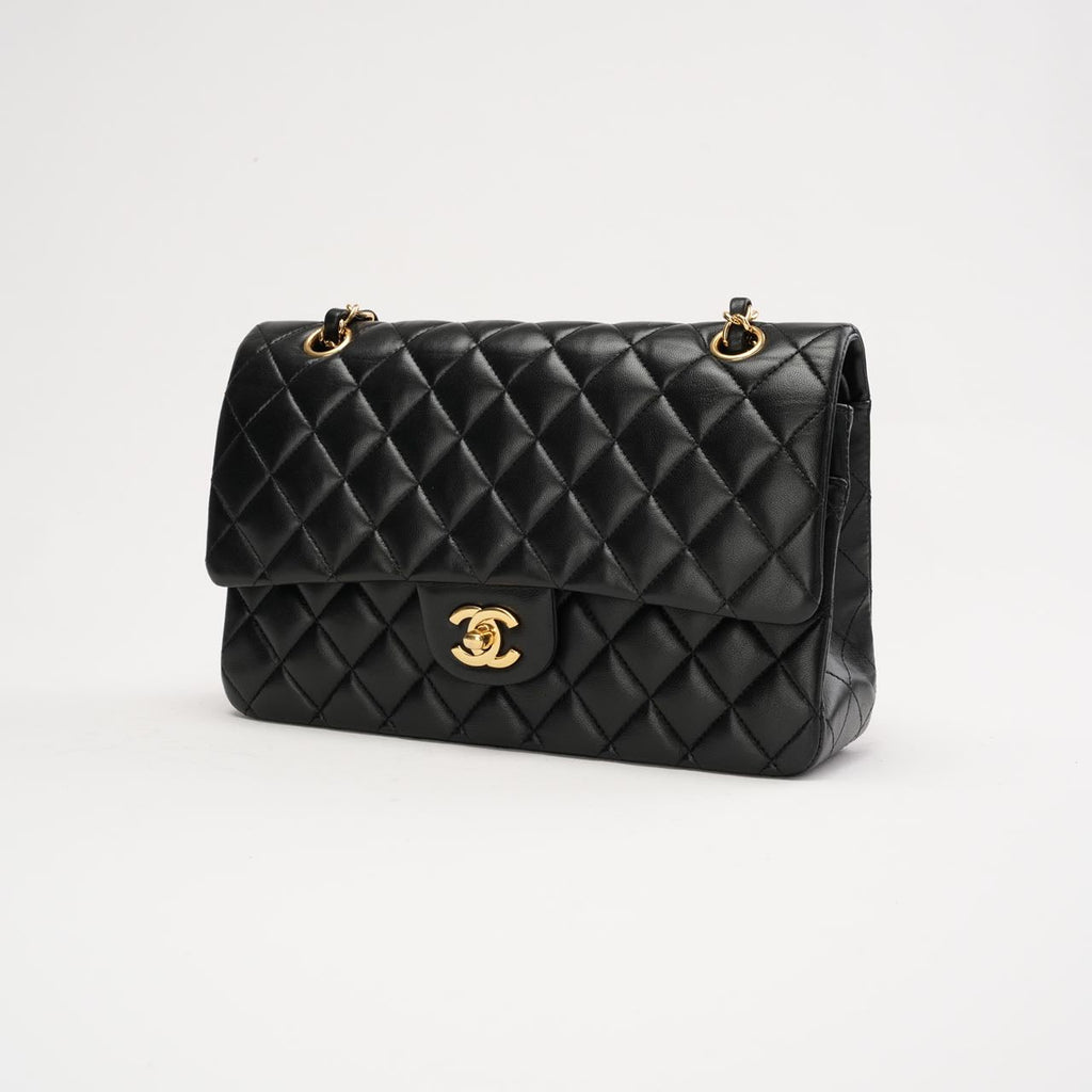 Chanel Classic Medium Double Flap Lamb Black 2017