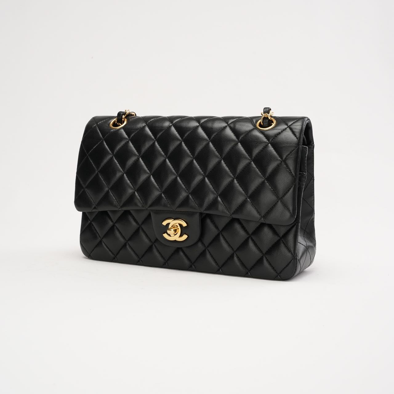 Chanel Classic Medium Double Flap Lamb Black 2017