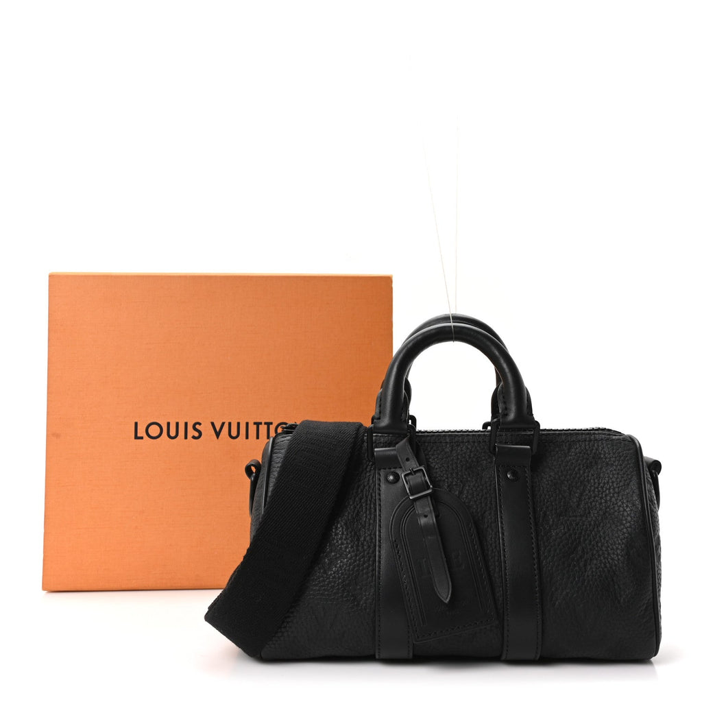 Monogram Taurillon Keepall Bandouliere 25 Black